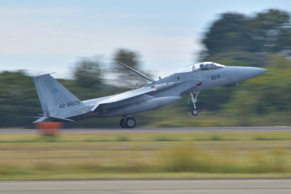 飛行開発実験団に配備されるF-15戦闘機。