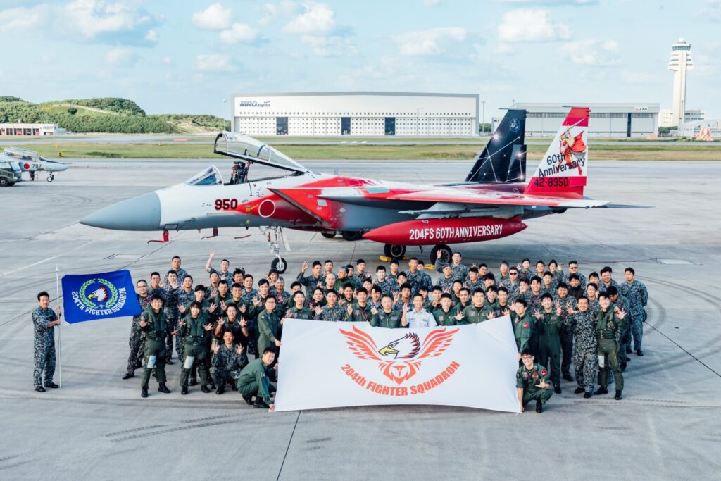 第204飛行隊の創設60周年記念塗装機