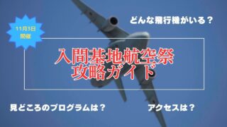 【入間基地航空祭2025】アクセス・プログラム・見どころまとめ