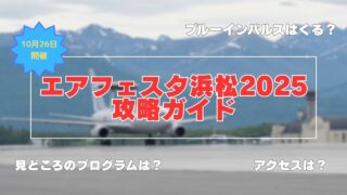 【エアフェスタ浜松2025】アクセス・プログラム・開催日まとめ