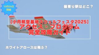 【小月航空基地スウェルフェスタ2025】アクセス・プログラム完全攻略ガイド