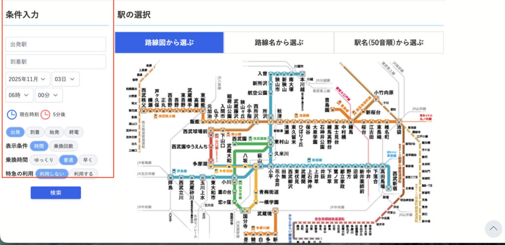 検索方法
