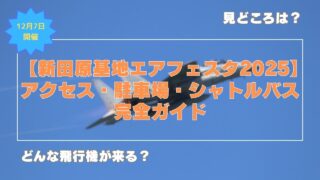 【新田原基地エアフェスタ2025】アクセス・駐車場・シャトルバス完全ガイド