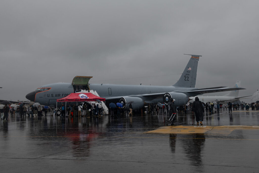 KC-135空中給油・輸送機。