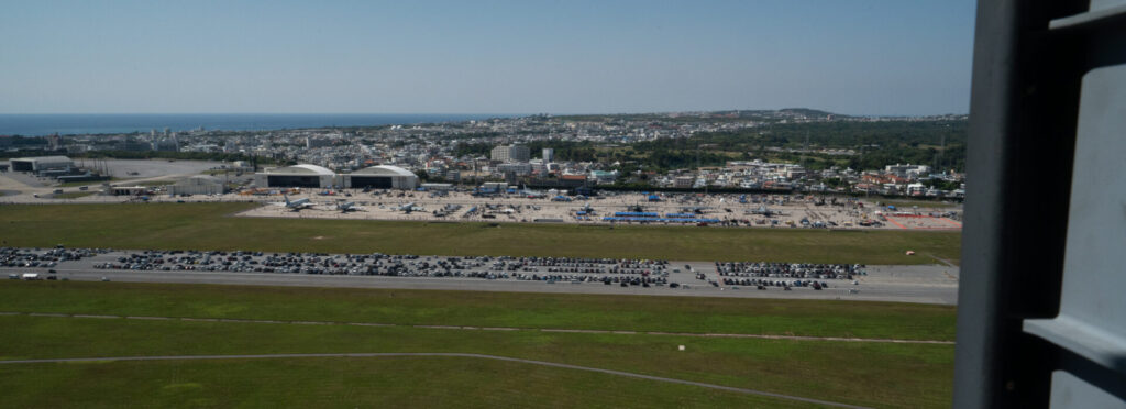 開放されたフライトラインの様子。