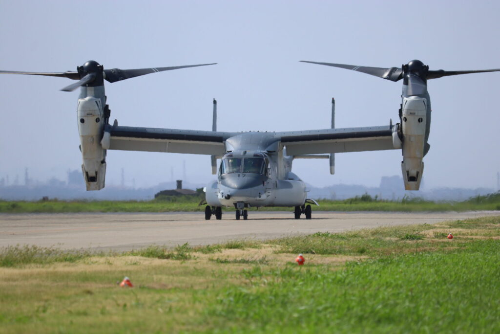 陸上自衛隊のV-22オスプレイ。