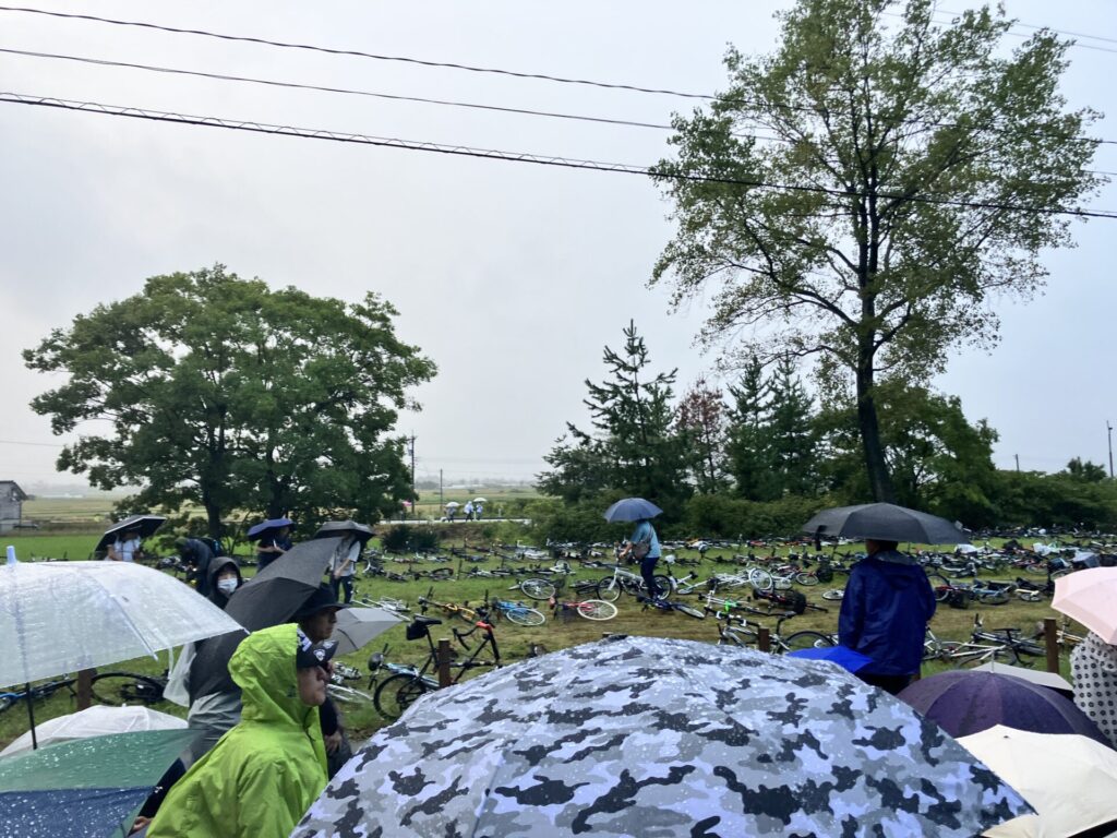 小松基地航空祭の駐輪場